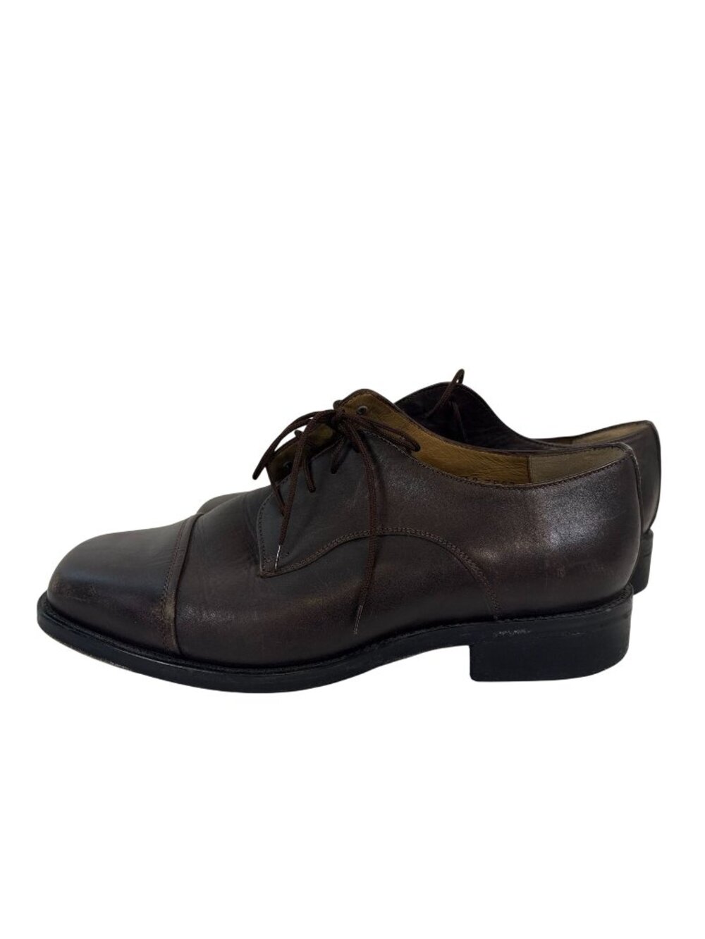 Hitchcock Oxford Shoes Mens Size 10 E Wide Brown Leather Lace Up